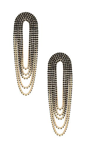 Midnight rain earrings in color metallic gold size all in - Metallic Gold. Size all - Ettika - Modalova