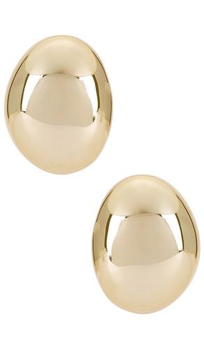 Pendientes smooth dome en color oro metálico talla all en - Metallic Gold. Talla all - Ettika - Modalova