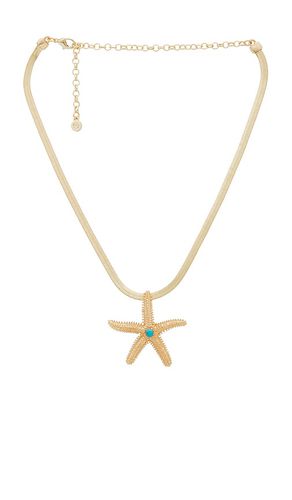 Collar starfish pendant herringbone en color oro metálico talla all en - Metallic Gold. Talla all - Ettika - Modalova