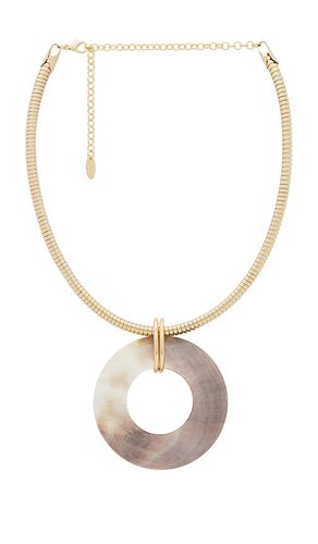 Collar shell donut pendant flex chain en color oro metálico talla all en - Metallic Gold. Talla all - Ettika - Modalova