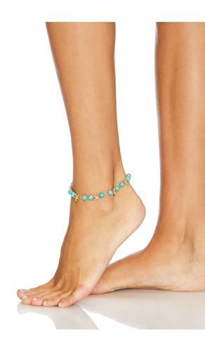 Ettika Starfish Anklet in Blue - Ettika - Modalova