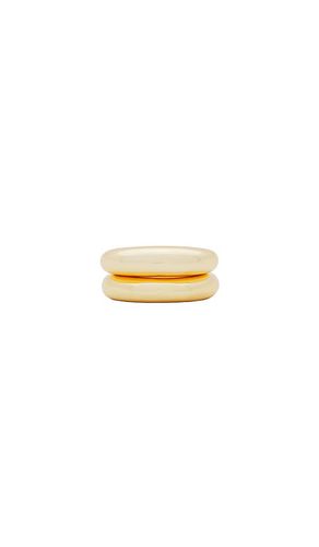 Dome Ring Set Of 2 in . Size 6, 7 - Ettika - Modalova