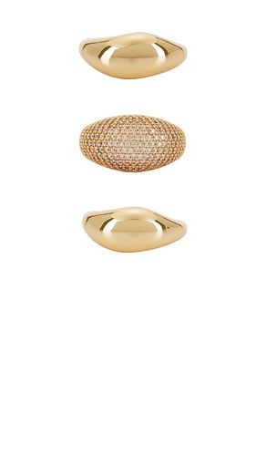 Timeless Glamour Ring Set in . Taglia 6, 7, 8 - Ettika - Modalova