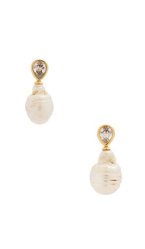 Single Pearl Drop Earrings in - Ettika - Modalova