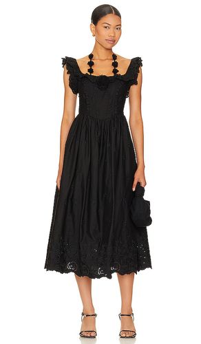 Vestido midi lindsey en color talla L en - Black. Talla L (también en M, S, XL, XS) - For Love & Lemons - Modalova