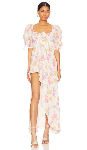 Vestido midi petal en color crema talla S en - Cream. Talla S (también en XS, M, L, XL, 1X, 2X) - For Love & Lemons - Modalova
