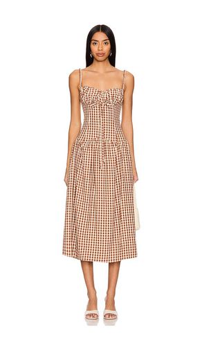 Gingerbread Gingham Midi Dress in . Size M, S, XL, XS - For Love & Lemons - Modalova