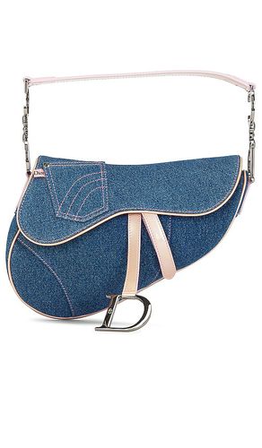 Dior Denim Saddle Bag in - FWRD Renew - Modalova