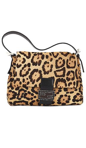 Fendi Leopard Mama Baguette Shoulder Bag in - FWRD Renew - Modalova