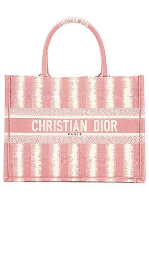 Dior Canvas Striped Book Tote Bag in - FWRD Renew - Modalova