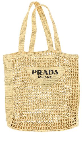 Prada Crochet Tote Bag in - FWRD Renew - Modalova