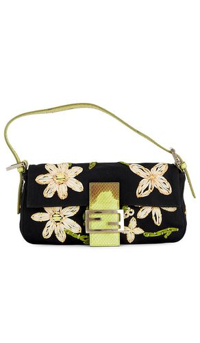 Fendi Mama Floral Embroidered Baguette Shoulder Bag in - FWRD Renew - Modalova