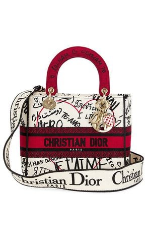Dior Lady Canvas Handbag in - FWRD Renew - Modalova