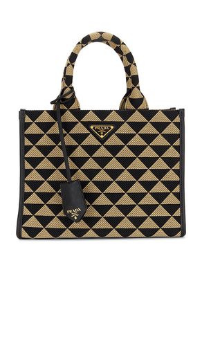 Prada Symbole Embroidered Tote Bag in - FWRD Renew - Modalova