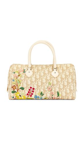 Dior Floral Embroidered Boston Bag in - FWRD Renew - Modalova