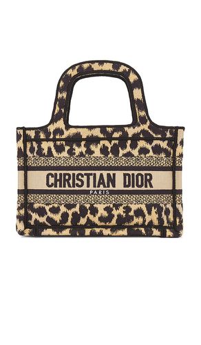 Dior Mini Leopard Book Tote Bag in - FWRD Renew - Modalova