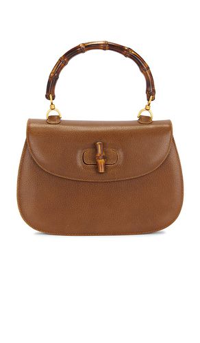 Gucci Bamboo Leather Turnlock Handbag in - FWRD Renew - Modalova