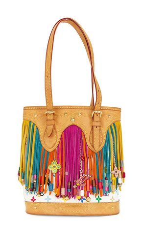 Louis Vuitton X Murakami Monogram Fringe Bucket Bag in - FWRD Renew - Modalova