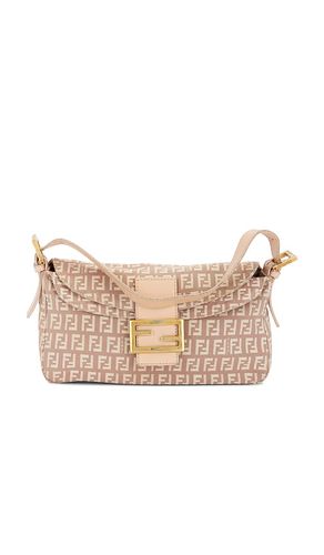 Fendi Zucchino Mama Baguette Shoulder Bag in - FWRD Renew - Modalova