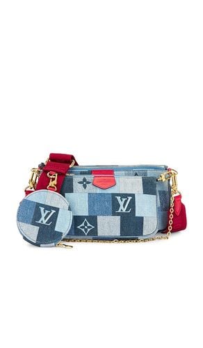 Louis Vuitton Denim Damier Pochette Accessoires Shoulder Bag in - FWRD Renew - Modalova