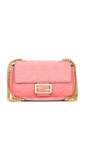 Fendi Embossed FF Midi Chain Baguette Shoulder Bag in - FWRD Renew - Modalova