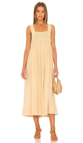 Vestido midi delphine en color beige talla M en - Beige. Talla M (también en L, S) - Free People - Modalova