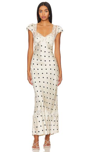 Vestido midi butterfly babe en color ivory talla L en - Ivory. Talla L (también en M, S, XL) - Free People - Modalova