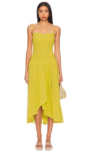 Vestido midi sparkling moment en color verde oliva talla L en - Olive. Talla L (también en M) - Free People - Modalova