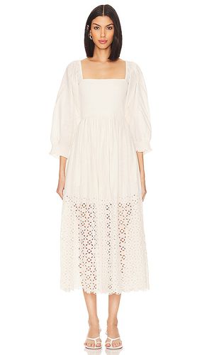 Vestido midi perfect storm en color crema talla L en - Cream. Talla L (también en S) - Free People - Modalova