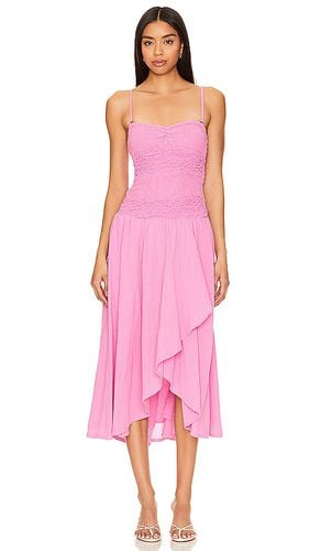 Vestido midi sparkling moment en color rosado talla L en - Pink. Talla L (también en M) - Free People - Modalova