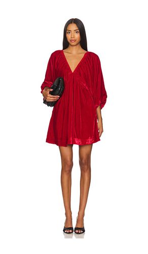 Minivestido portia velvet en color rojo talla M en - Red. Talla M (también en L, S, XS) - Free People - Modalova