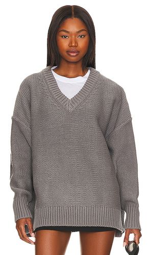 Jersey cuello pico alli en color gris talla L en - Grey. Talla L (también en M, S, XS) - Free People - Modalova