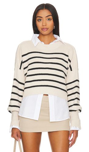 Stripe Easy Street Crop Sweater in . Size M, XL - Free People - Modalova