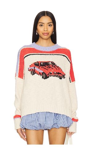 Jersey pulóver fast lane en color crema talla M en - Cream. Talla M (también en S, XS) - Free People - Modalova