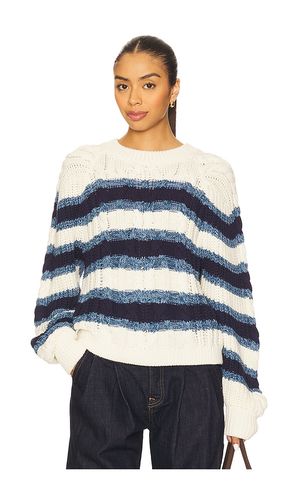 Frankie Cable Striped Pullover in . Size S. Also in L, XL - Free People - Modalova