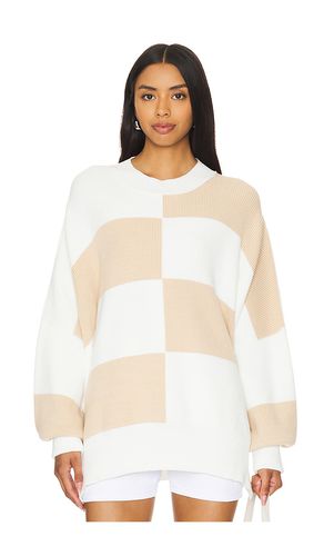 Jersey checker easy street en color blanco talla L en - White. Talla L (también en M, S, XS) - Free People - Modalova