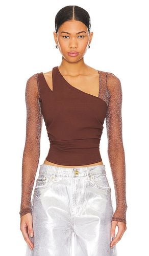 X revolve janelle layered top en color chocolate talla L en - Chocolate. Talla L (también en M, S) - Free People - Modalova