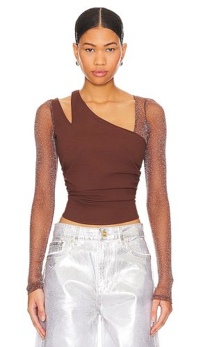 X revolve janelle layered top en color chocolate talla M en - Chocolate. Talla M (también en S, XS) - Free People - Modalova