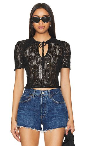 X revolve dallas pullover top en color negro talla L en - Black. Talla L (también en S, XS) - Free People - Modalova