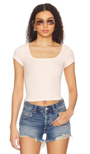 X Intimately FP End Game Pointelle Baby Tee In Dust in . Size L, S, XS - Free People - Modalova