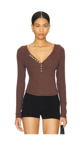 Manga larga intimately fp coffee chat en color chocolate talla L en - Chocolate. Talla L (también en M, S, XL - Free People - Modalova