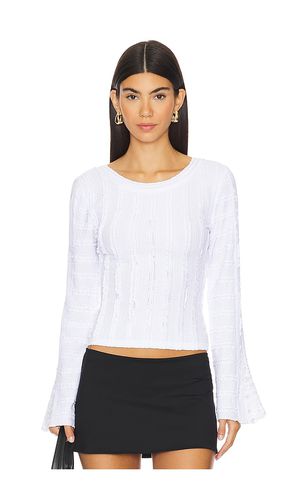 Top manga larga rocky en color talla L en - White. Talla L (también en M, S, XL, XS) - Free People - Modalova