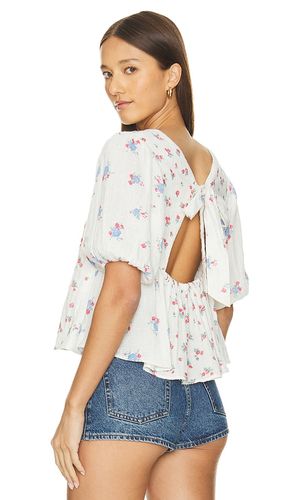 Chloe printed top en color blanco talla L en - White. Talla L (también en M, S) - Free People - Modalova