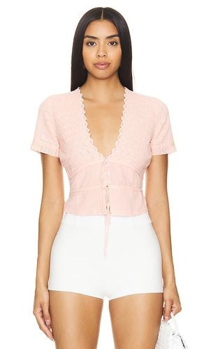 X revolve riviera top en color rose talla L en - Rose. Talla L (también en M, XL) - Free People - Modalova