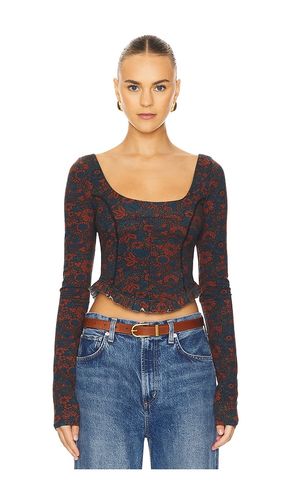 Top manga larga melanie en color multi talla L en - Multi. Talla L (también en M, S, XL, XS) - Free People - Modalova