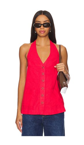 Top halter scout en color rojo talla L en - Red. Talla L (también en M, S, XL, XS) - Free People - Modalova