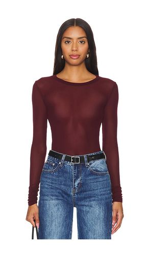 X intimately fp x revolve before sunset mesh long sleeve en en color burgundy talla M en - B - Free People - Modalova