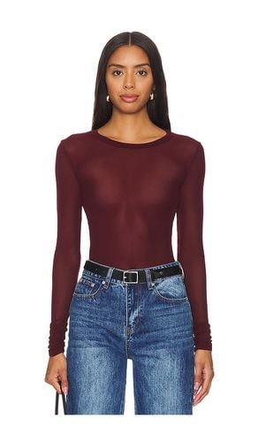 X Intimately FP x REVOLVE Before Sunset Mesh Long Sleeve In Chocolate Merlot in . Taglia S, XS - Free People - Modalova