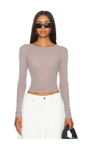 X intimately fp x revolve before sunset mesh long sleeve en slate en color charcoal talla L en - Charcoal. Talla L (tambi - Free People - Modalova