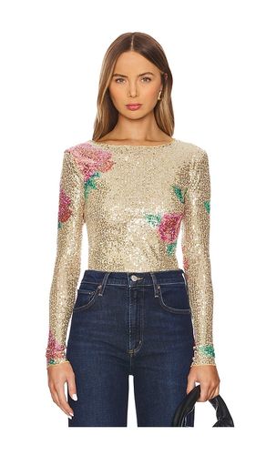 Manga larga printed gold rush en color oro metálico talla M en - Metallic Gold. Talla M (también en S, XS) - Free People - Modalova